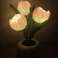 🔥LED лампа за нощно осветление с форма на лале🌷
