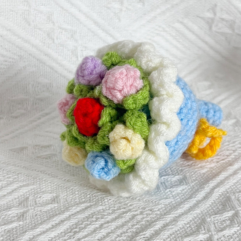 🥰Μίνι μπρελόκ με κροσέ και λουλούδι💐