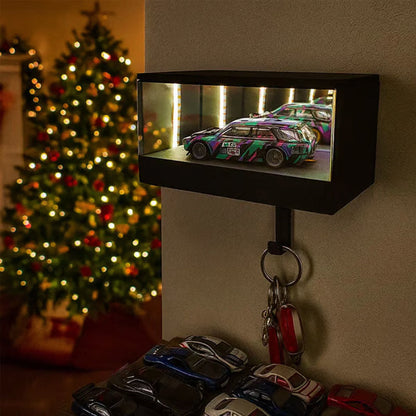 🚗Θήκη κλειδιών γκαράζ LED Infinity Mirror💡