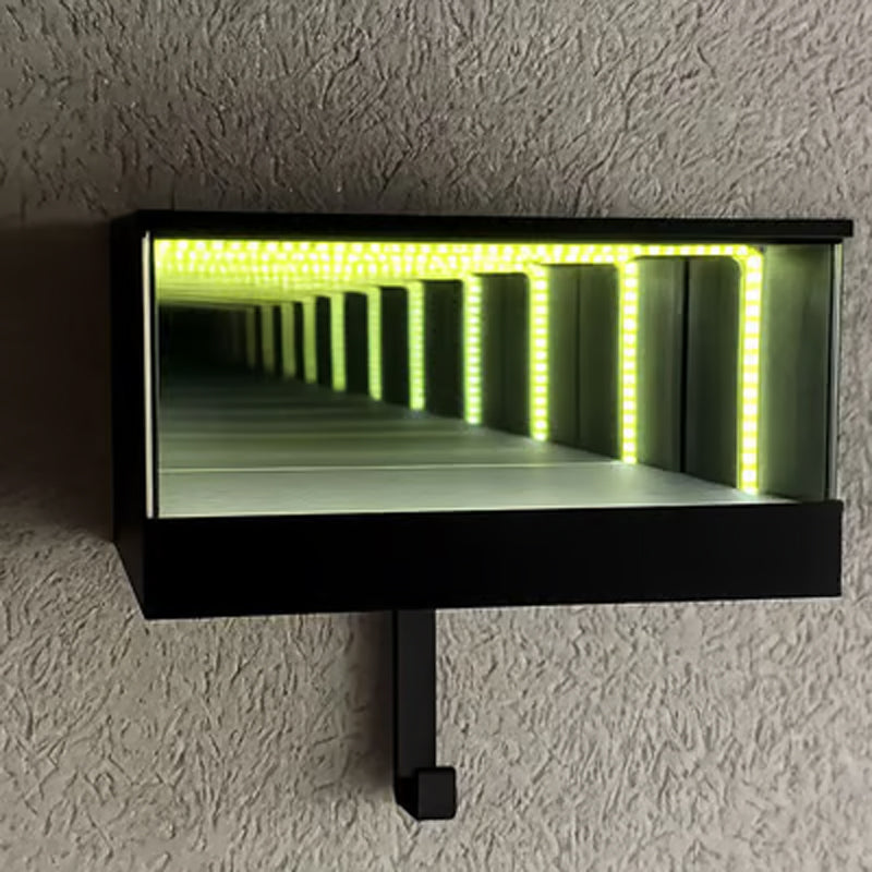 🚗Θήκη κλειδιών γκαράζ LED Infinity Mirror💡