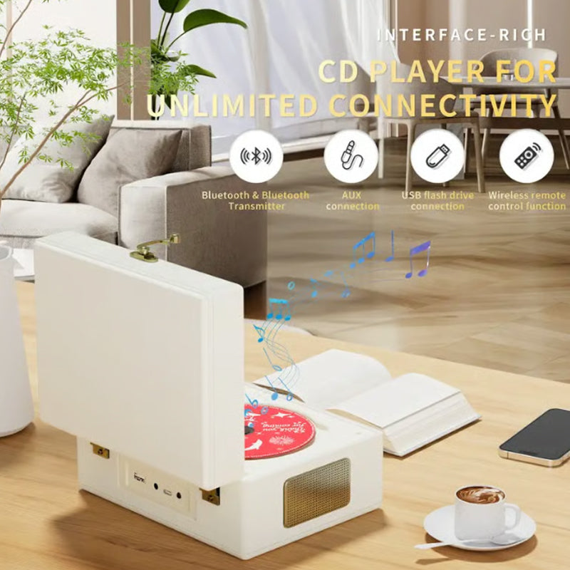 🔥Επαναφορτιζόμενο CD player με ηχείο και πομπό Bluetooth🎶