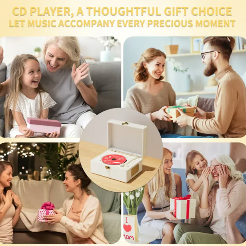 🔥Επαναφορτιζόμενο CD player με ηχείο και πομπό Bluetooth🎶