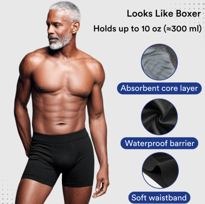 🩳Ανδρικά εσώρουχα boxer για υπεραπορροφητική ακράτεια🔥