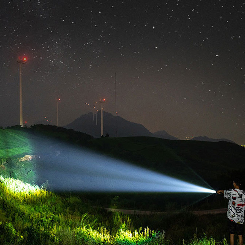 🔦Ισχυρό φως LED με αναδιπλούμενο φακό💡