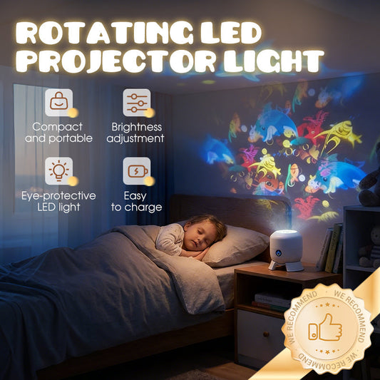 🌟 Динамично въртяща се LED прожекторна лампа – донесе магическия танц на светлината във вашия дом