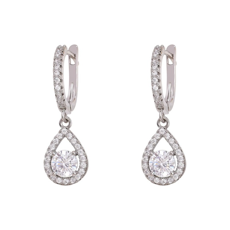 Elegáns Csepp Lógó Karika Fülbevaló 💎 – Időtálló Női Ékszer ✨