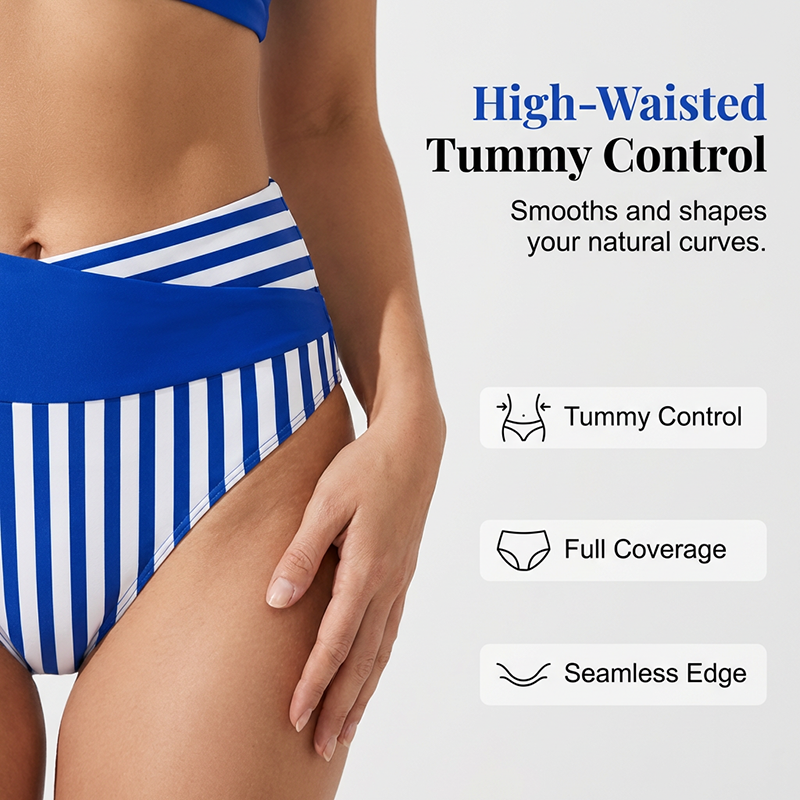 👙 Бикини с цветни блокове, размери S–3XL: Стилен и моделиращ фигурата двучастен бански костюм 🌊 – На склад и с наложен платеж 📦🚚