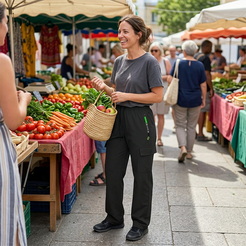 👩‍🔧👖 Vintage-Cargohose für Damen | Kein einengender Sitz, kein lästiges Suchen nach dem Handy – Lockere Passform, praktische Taschen & verstellbarer Bund ✨