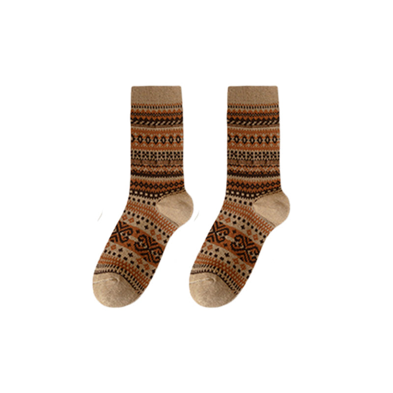 🧦 Socken im Retro-Ethno-Stil