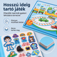 🧩✨ Gyermek mágneses csendes könyv, hajtogatható kirakós jelenetekkel: Korai fejlesztő játék fiúknak és lányoknak 🧠📚