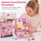 🧩✨ Gyermek mágneses csendes könyv, hajtogatható kirakós jelenetekkel: Korai fejlesztő játék fiúknak és lányoknak 🧠📚