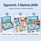 🧩✨ Gyermek mágneses csendes könyv, hajtogatható kirakós jelenetekkel: Korai fejlesztő játék fiúknak és lányoknak 🧠📚