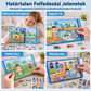 🧩✨ Gyermek mágneses csendes könyv, hajtogatható kirakós jelenetekkel: Korai fejlesztő játék fiúknak és lányoknak 🧠📚