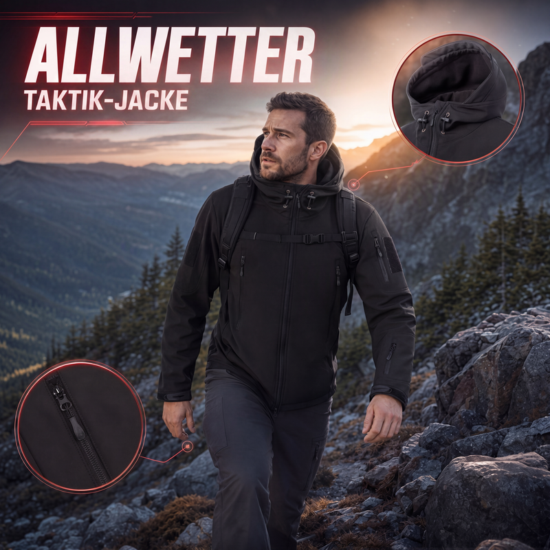 ⛰️🧥 Herren Outdoorjacke, wasserdicht & warm | Kein Durchnässen im Regen, kein Frieren im Wind – Wasserdicht, warm & vielseitig für Outdoor ✨