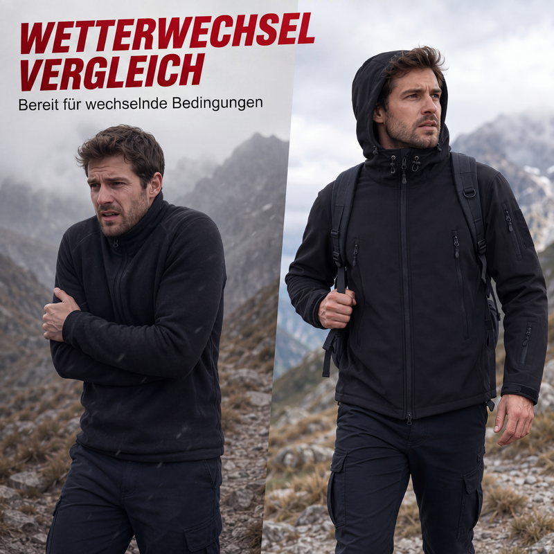 ⛰️🧥 Herren Outdoorjacke, wasserdicht & warm | Kein Durchnässen im Regen, kein Frieren im Wind – Wasserdicht, warm & vielseitig für Outdoor ✨