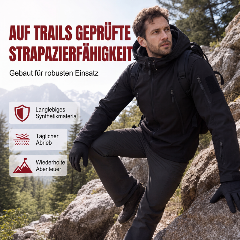 ⛰️🧥 Herren Outdoorjacke, wasserdicht & warm | Kein Durchnässen im Regen, kein Frieren im Wind – Wasserdicht, warm & vielseitig für Outdoor ✨