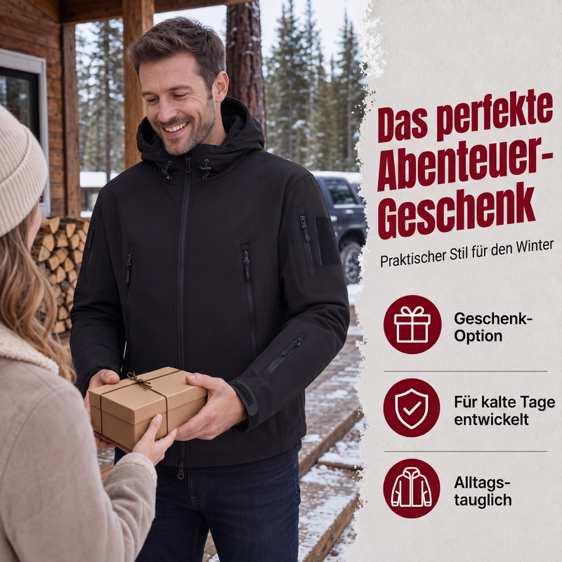 ⛰️🧥 Herren Outdoorjacke, wasserdicht & warm | Kein Durchnässen im Regen, kein Frieren im Wind – Wasserdicht, warm & vielseitig für Outdoor ✨