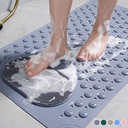 🛁 Csúszásmentes masszázsszőnyeg a fürdőszobába tapadókorongokkal és vízelvezető nyílásokkal