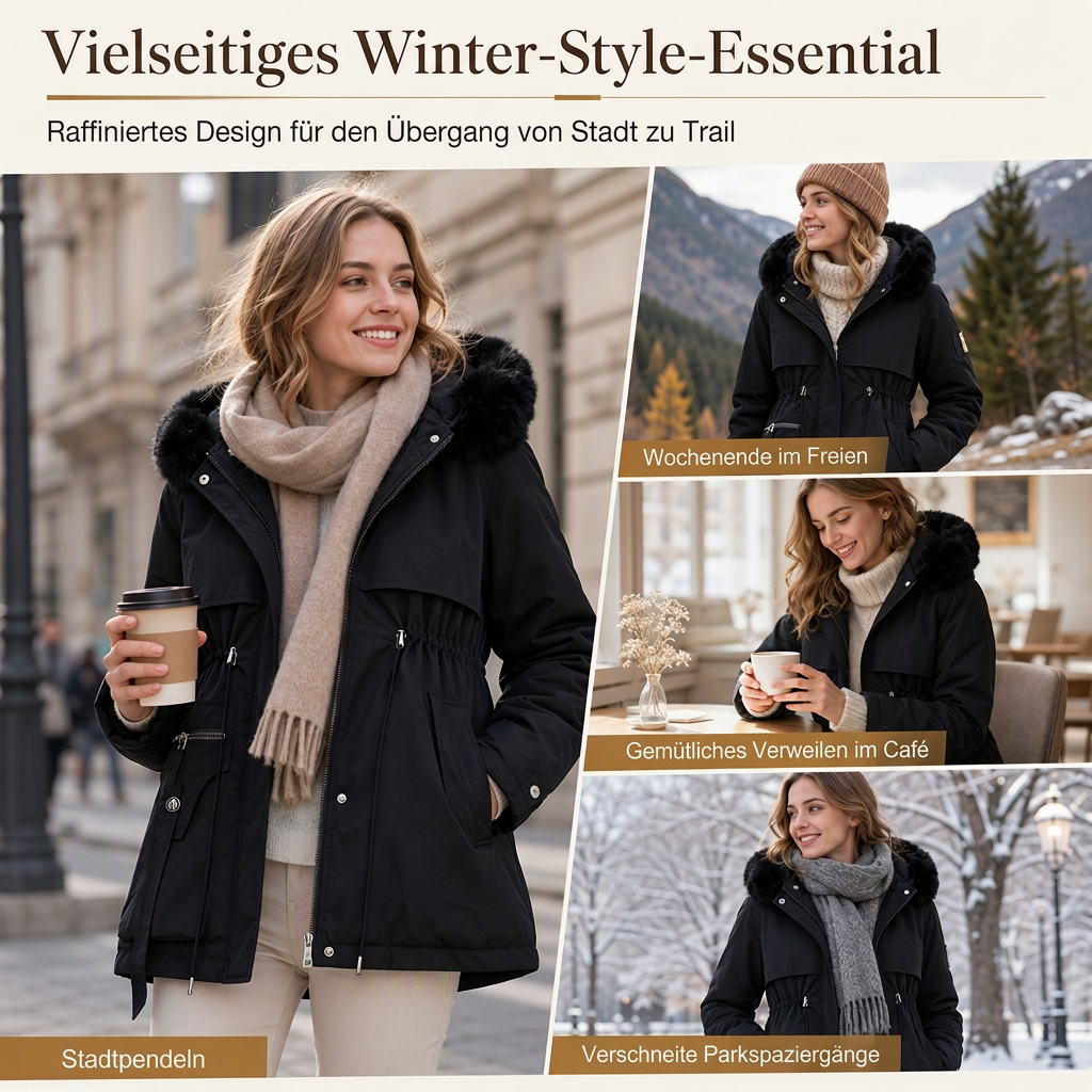🔥🧥 Winterliche Kunstfell-Parka für Damen | Kein Frieren im Winter, keine steife Jacke – Warmes Kunstfell, lässiger Parka-Look & alltagstauglich ✨