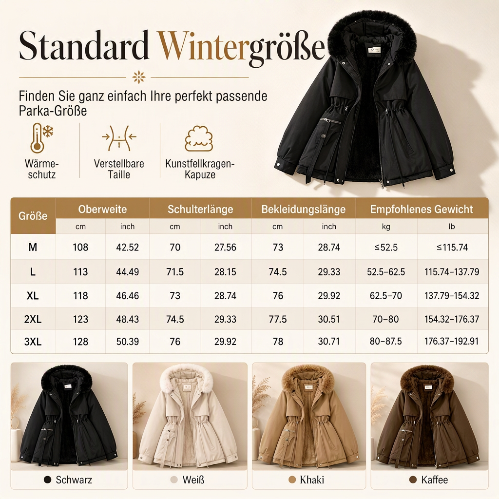 🔥🧥 Winterliche Kunstfell-Parka für Damen | Kein Frieren im Winter, keine steife Jacke – Warmes Kunstfell, lässiger Parka-Look & alltagstauglich ✨