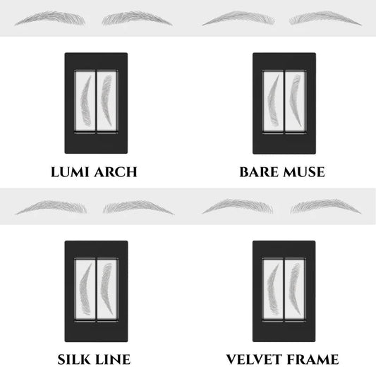👕 Vízálló microblading hatású szemöldökbélyegző készlet