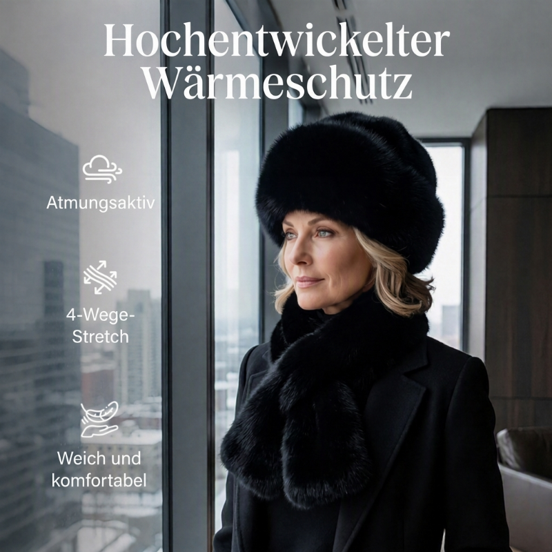 ❄️💕 Damen-Winterset aus Plüsch mit Mütze und Schal – Kuschelig warm & stilvoll durch die kalte Jahreszeit 🧣