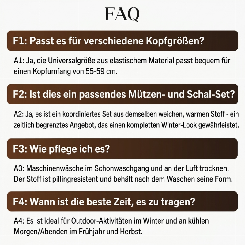 ❄️💕 Damen-Winterset aus Plüsch mit Mütze und Schal – Kuschelig warm & stilvoll durch die kalte Jahreszeit 🧣