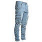 👖✨ Slim-Fit Cargohose aus Jeans – Figurbetont & Praktisch 🔥