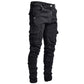 👖✨ Slim-Fit Cargohose aus Jeans – Figurbetont & Praktisch 🔥