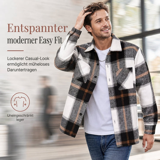 👔 Lässiges kariertes Flanellhemd für Herren | Kein kratziges Hemd – Weich & warm für Herbst & Alltag ✨
