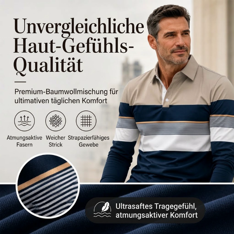 👕 Klassisches Colorblock-Streifen-Top für Herren | Kein langweiliges Basic – Stilvoller Mix für lässige Tage ✨