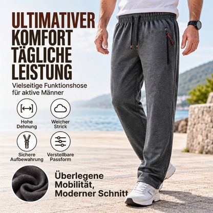 👖 Warme Herren-Jogginghose mit Reißverschlusstaschen | Kein Frieren beim Sport, kein Verlieren von Wertsachen – Warm, bequem & sicher durch Reißverschlusstaschen ✨