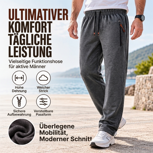 👖 Warme Herren-Jogginghose mit Reißverschlusstaschen | Kein Frieren beim Sport, kein Verlieren von Wertsachen – Warm, bequem & sicher durch Reißverschlusstaschen ✨