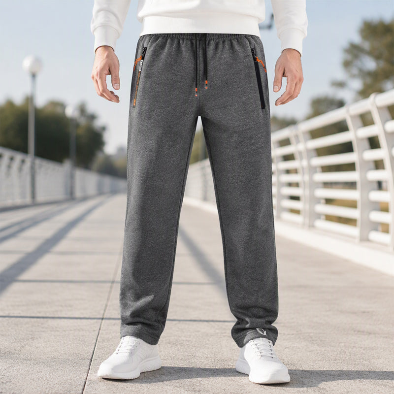 👖 Warme Herren-Jogginghose mit Reißverschlusstaschen | Kein Frieren beim Sport, kein Verlieren von Wertsachen – Warm, bequem & sicher durch Reißverschlusstaschen ✨