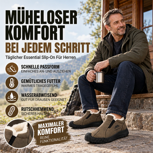 🥾 Herren Winterschuhe mit Plüschfutter | Keine kalten Füße, kein schweres Gehen – Warm, bequem & leicht für Alltag & Spaziergänge ✨