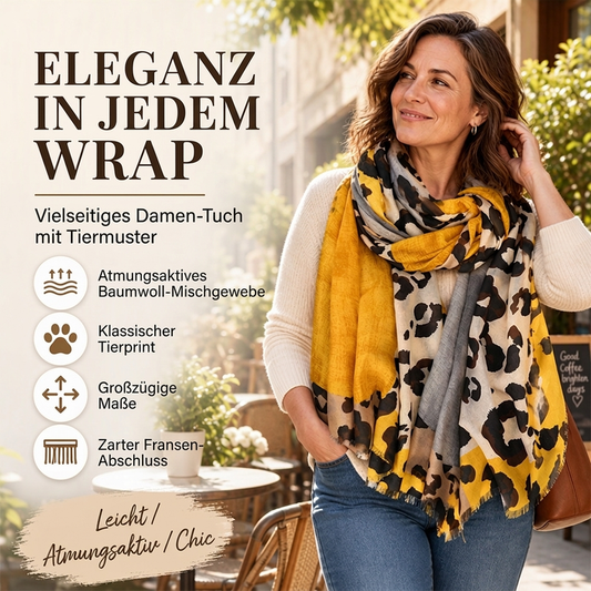 ❄️🧣 Leichter Schal mit Leopardenmuster | Kein kratziges Material, kein eintöniger Basic-Look – Weich, bequem & vielseitig im Alltag 🐆✨