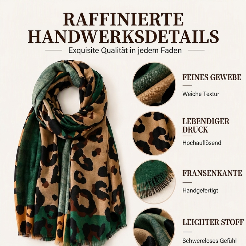 ❄️🧣 Leichter Schal mit Leopardenmuster | Kein kratziges Material, kein eintöniger Basic-Look – Weich, bequem & vielseitig im Alltag 🐆✨