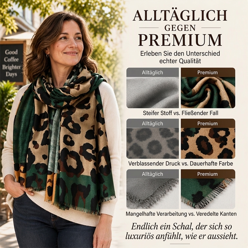 ❄️🧣 Leichter Schal mit Leopardenmuster | Kein kratziges Material, kein eintöniger Basic-Look – Weich, bequem & vielseitig im Alltag 🐆✨