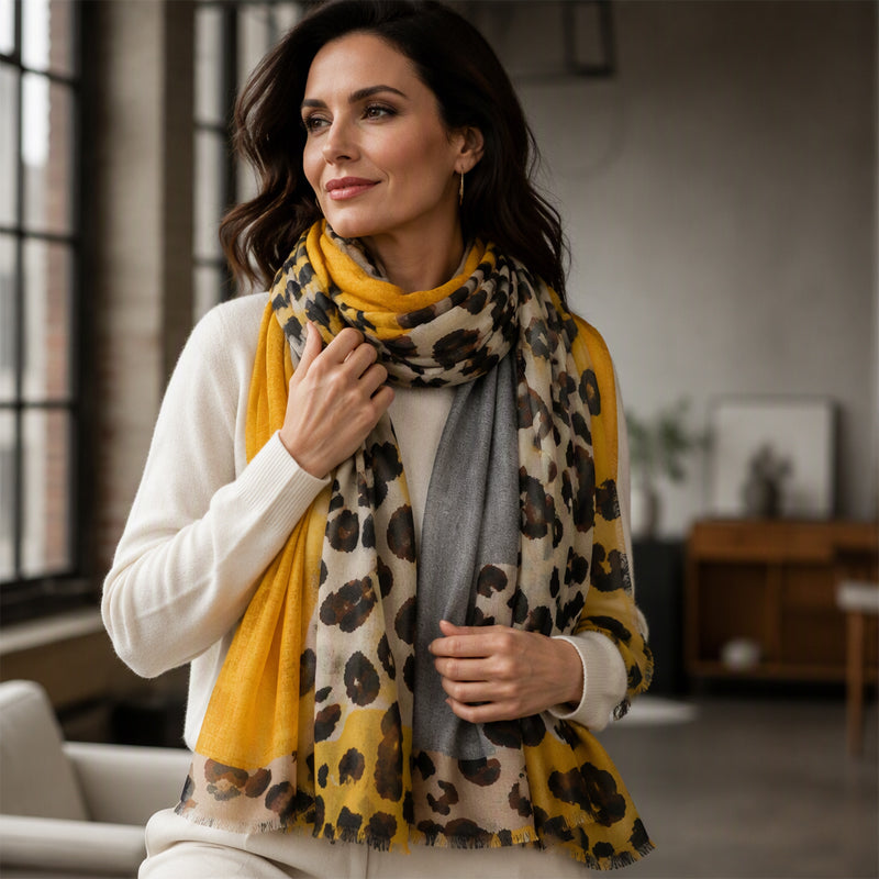 ❄️🧣 Leichter Schal mit Leopardenmuster | Kein kratziges Material, kein eintöniger Basic-Look – Weich, bequem & vielseitig im Alltag 🐆✨