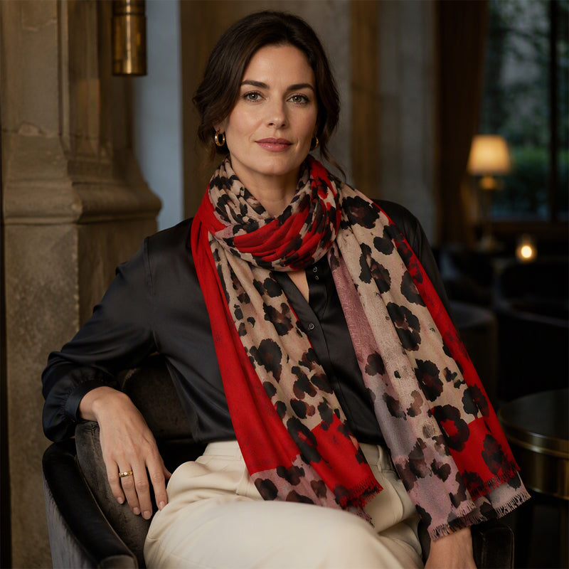 ❄️🧣 Leichter Schal mit Leopardenmuster | Kein kratziges Material, kein eintöniger Basic-Look – Weich, bequem & vielseitig im Alltag 🐆✨