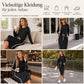 💞Nur für kurze Zeit!💞 Lange Pullover für Frauen, langärmeliger Rundhals-Pullover, casual einfarbig,Patchwork Oberteil für Herbst und Winter