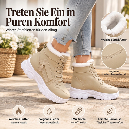 ❄️ Warme Damen-Winter-Stiefeletten mit Plüschfutter – bequem & kuschelig warm