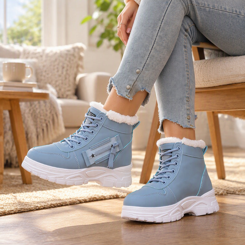 🔥👢 Warme Damen-Winter-Stiefeletten | Keine kalten Füße, kein unbequemes Tragen – Plüschfutter, kuschelig warm & bequem ✨