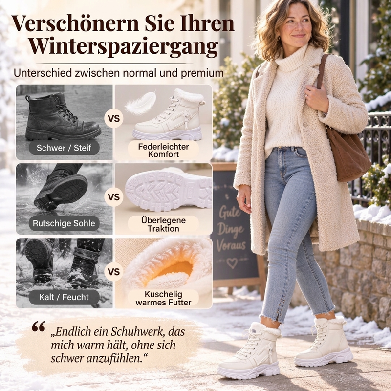 🔥👢 Warme Damen-Winter-Stiefeletten | Keine kalten Füße, kein unbequemes Tragen – Plüschfutter, kuschelig warm & bequem ✨