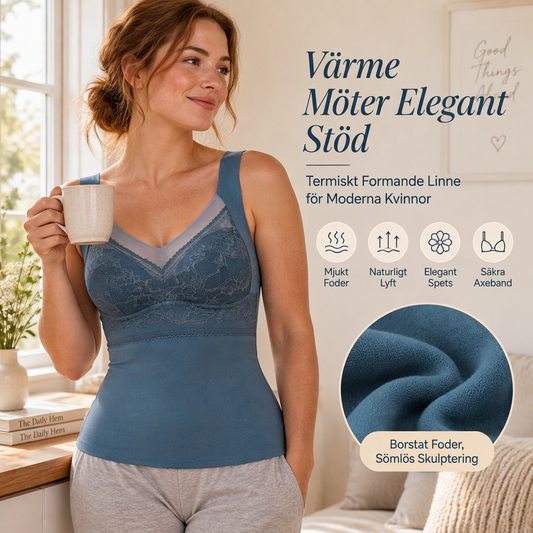 🔥👙 Damen Thermounterhemd Slim Fit mit integriertem Bügel-BH | Warm, stützend & formschön für Winter ✨