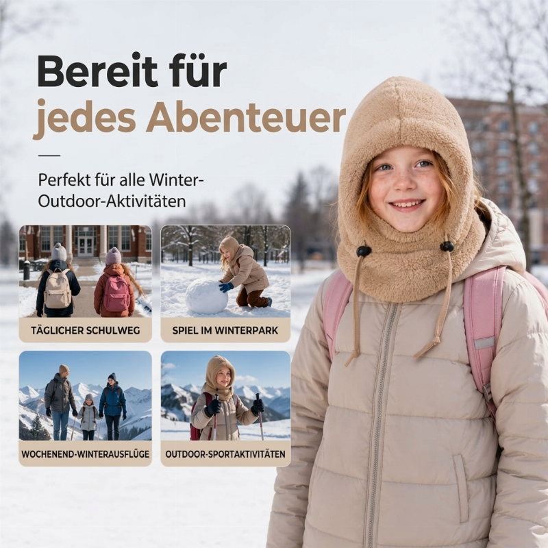 ❄️🧒 Kinder Winddichte Wärmende Fahrrad-Sturmhaube | Warm & Sicher – Perfekt für kalte Fahrradtouren ✨