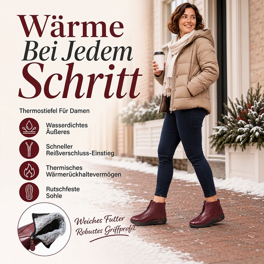 ❄️👢 Warme rutschfeste Winterstiefel für Damen | Keine kalten Füße, kein Ausrutschen – Sicher & kuschelig auf Schnee & Eis ✨