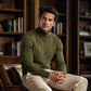 🍁🌬️ Klassischer figurbetont am Kragen anliegender Rollkragenpullover für Herren | Kein kratziger, zu weiter Kragen – Elegante Passform für Business & Alltag ✨