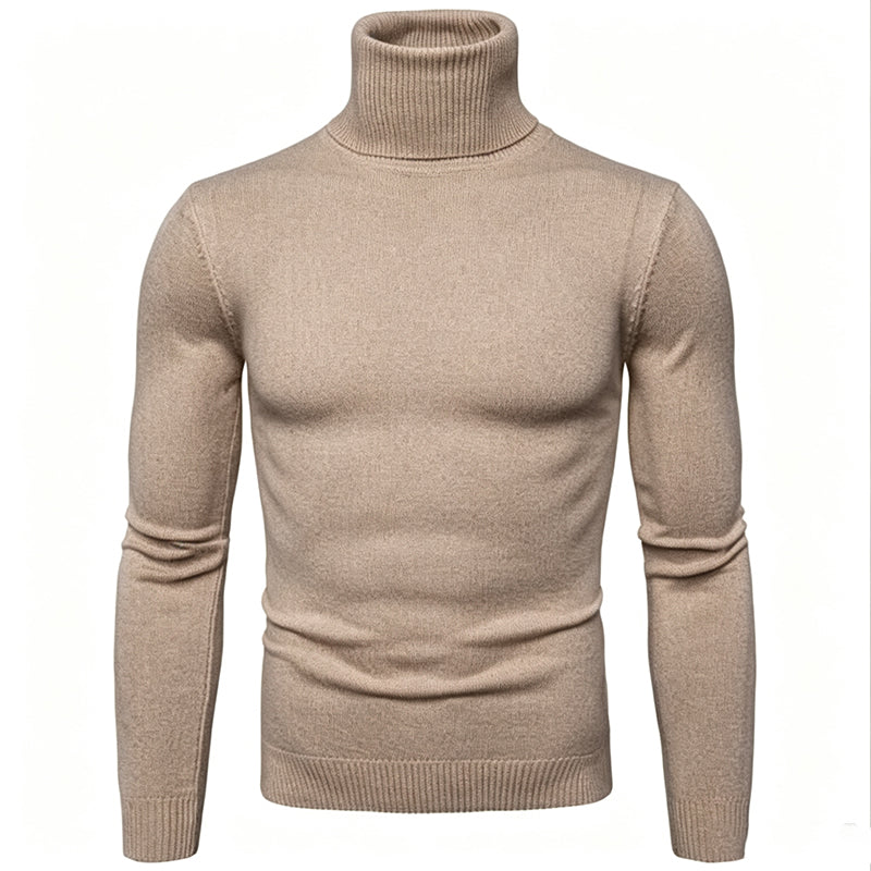 🍁🌬️ Klassischer figurbetont am Kragen anliegender Rollkragenpullover für Herren | Kein kratziger, zu weiter Kragen – Elegante Passform für Business & Alltag ✨