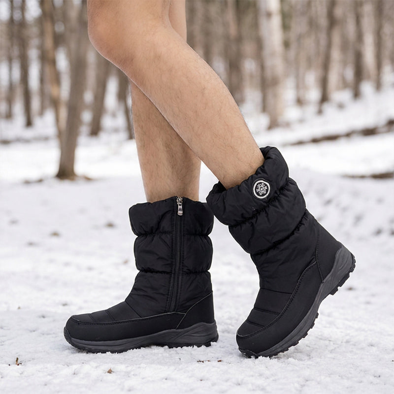 ☁️👢 Damen Winterstiefel mit Seitenreißverschluss | Kein mühsames Anziehen – Praktischer Seitenreißverschluss, warmes Futter & bequeme Passform ✨